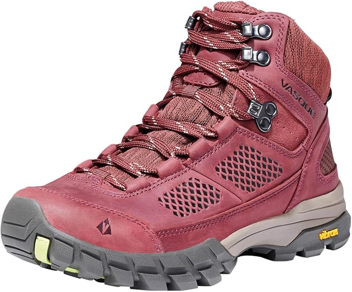 New Arrivals Vasque Women's Talus Mid - Rum Raisin/Green Glow